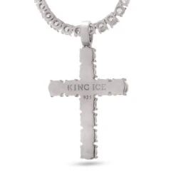 Tennis Cross Necklace -King Ice tennis cross necklace king ice 30555685912751