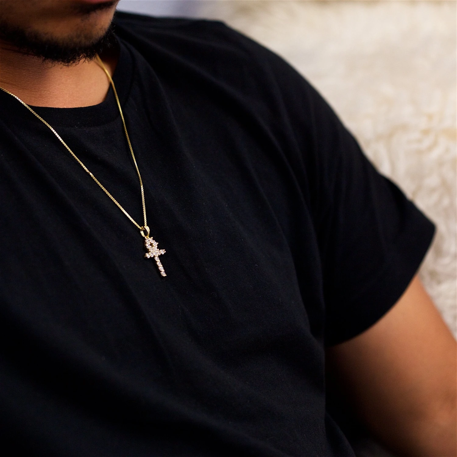 Sterling Silver Ankh Cross Necklace 4 Sterling Silver Ankh Cross Necklace - Image 4