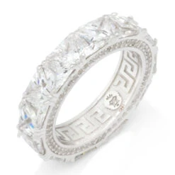 Trillion-Cut Ring 8 Trillion-Cut Ring -King Ice trillion cut ring sterling silver white gold 7 king ice 30529613267119