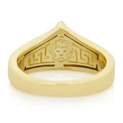Trillion-Cut Signet Ring -King Ice trillion cut signet ring king ice 33838476460207