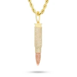 Two-Tone .223 Caliber Bullet Necklace