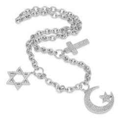 Unity Chain Of Abraham Necklace 14 Unity Chain Of Abraham Necklace -King Ice unity chain of abraham necklace king ice 30664805548207