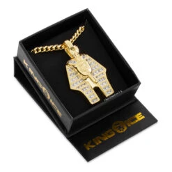 Uraeus Pharaoh Necklace -King Ice uraeus pharaoh necklace 2 4 14k gold king ice 35969795719343