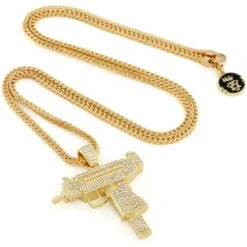 Uzi Necklace -King Ice uzi necklace king ice 30599418085551