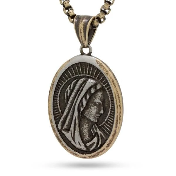 Virgin Mary Portrait Necklace 1 Virgin Mary Portrait Necklace