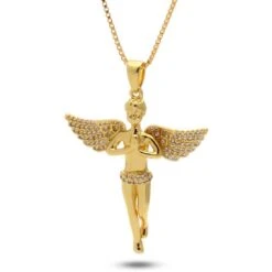 Wings Spread Angel Necklace