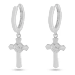 Wrapped Cross Earrings -King Ice wrapped cross earrings king ice 32236694077615