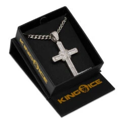 Wrapped Cross Necklace -King Ice wrapped cross necklace king ice 30539026104495