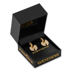 Wu-Tang X King Ice - 14mm Hanging Logo Earrings -King Ice wu tang x king ice 14mm wu tang hanging logo earrings king ice 36737250885807