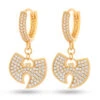 Wu-Tang X King Ice - 14mm Hanging Logo Earrings