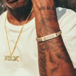 Xbox X King Ice - 10mm Xbox ID Bracelet -King Ice xbox x king ice 10mm xbox id bracelet king ice 30543528198319