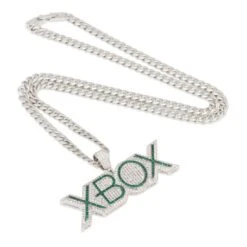 Xbox X King Ice - Emerald Xbox Necklace -King Ice xbox x king ice emerald xbox necklace king ice 30594486108335